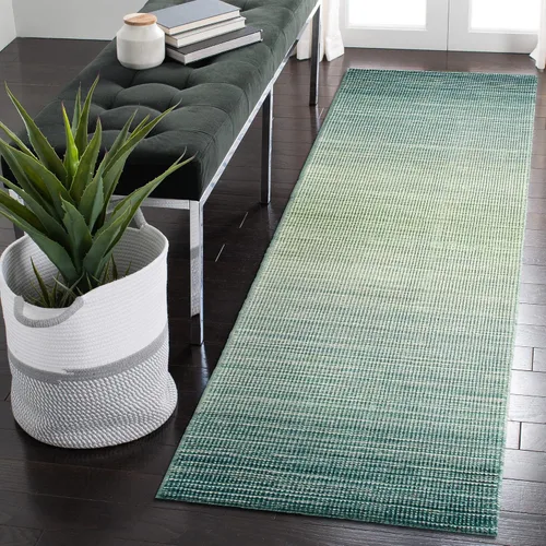 Miniatura 12 de Liora Manne Aruba - Alfombra de lana tejida a mano para interiores, diseño de transición degradado casual (mezclilla degradada)