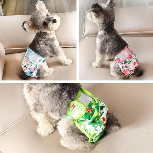 Miniatura 6 de wegreeco Pañales lavables para perros hembra (paquete de 3)