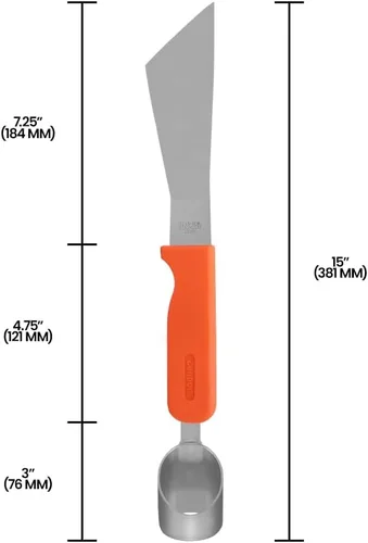 Miniatura 6 de Zenport Cuchillo recortador de lechuga con descorazonador K115-KOR 440 de acero inoxidable