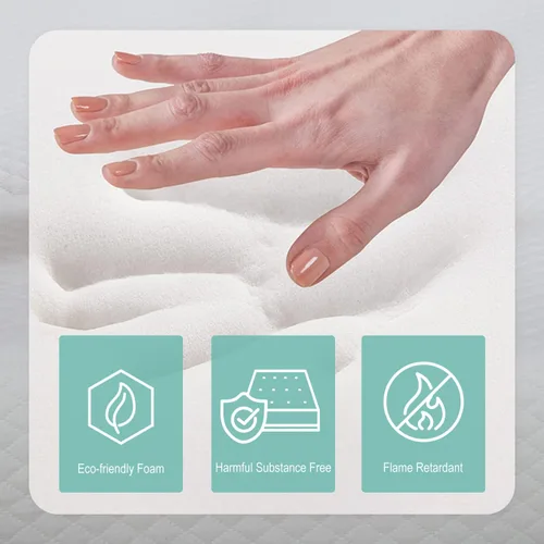 Miniatura 5 de PayLessHere Colchón de espuma viscoelástica de gel completo de 10 pulgadas, sin fibra de vidrio, certificado CertiPUR-US, cama en una caja, sueño