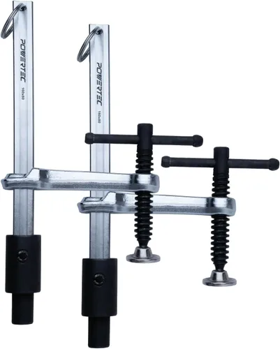 Miniatura 12 de POWERTEC Abrazadera para Agujeros de Bolsillo, Abrazadera de Ángulo Recto de 12" de Liberación Rápida para Ensamblaje de Agujeros de Bolsillo