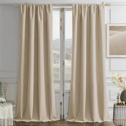 Miniatura 26 de Joydeco - Cortinas opacas 100% azul rey, 84 pulgadas, 2 paneles, cortinas de terciopelo azul rey de lujo para dormitorio y sala de estar, cortinas