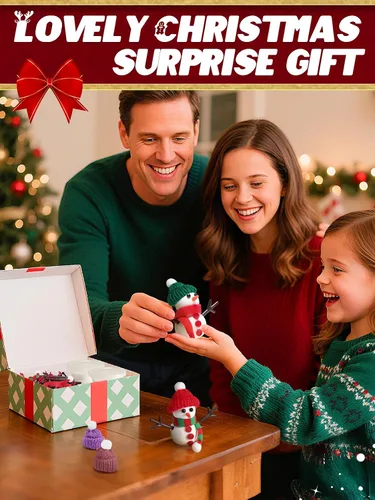 Miniatura 6 de Cosweet Paquete de 6 Kits de Manualidades Navideñas de Muñeco de Nieve para Niños - Kit de Construcción de Muñeco de Nieve con Arcilla de Secado