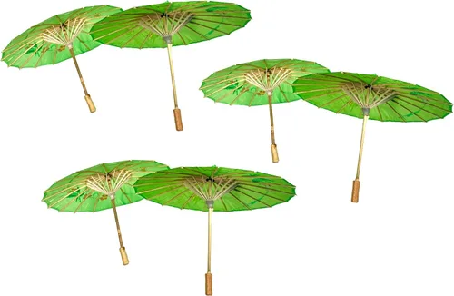 Miniatura 2 de TJ Global - Sombrilla de 6 paraguas chinos japoneses de 33 pulgadas para bodas, fotografías, disfraces, cosplay, decoración y otros eventos, 6