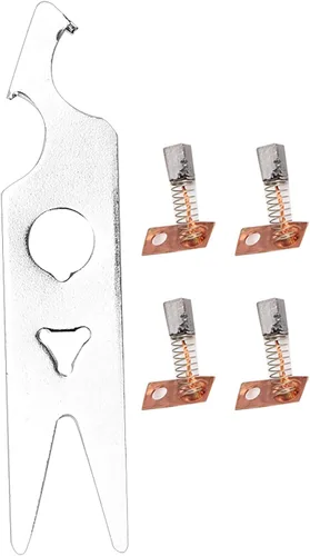 Miniatura 6 de Juego de llaves de cepillo de carbono, 2 pares de herramientas de repuesto para taladro de uñas