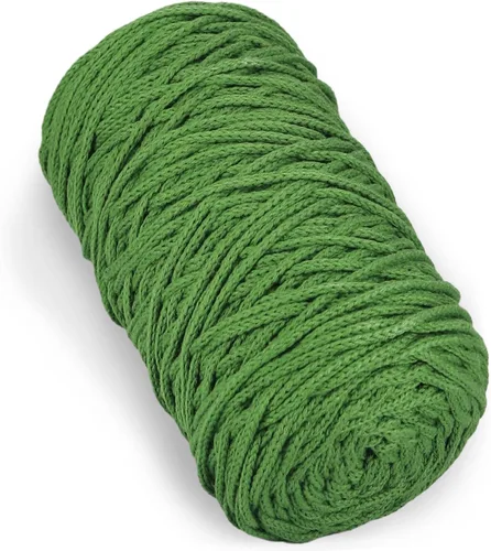 Miniatura 21 de 200g de hilo de algodón hueco tejido a crochet, hilo redondo de tela para bolso de mano de bricolaje, canasta, cojín, bolsa de crochet (Azul Aqua)