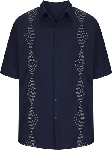 Miniatura 5 de Camisas de guayabera cubana para hombre, estilo casual, con botones, para vacaciones, camisa hawaiana, manga corta, cuello de solapa, tops de playa