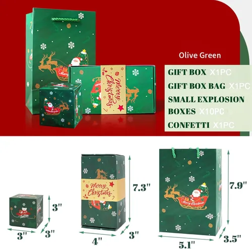 Miniatura 2 de DYFCNP Caja de regalo sorpresa para dinero, caja de regalo sorpresa explosión, cajas de regalo sorpresa de Navidad de 2024 recién llegadas, caja