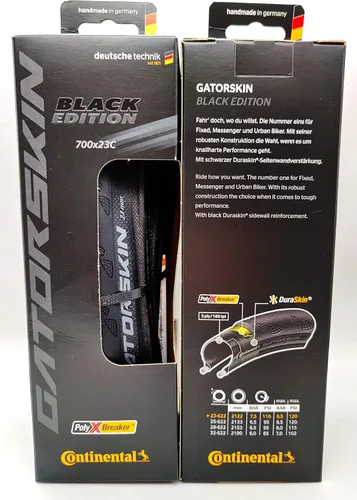 Miniatura 2 de Continental Gatorskin Black Edition - Road Bike Tire Tough Tire for Daily Riding - PolyX Breaker, Duraskin, 2 Pack