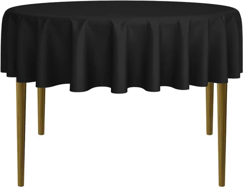 Miniatura 48 de Lann's Linens - 10 manteles redondos de tela de poliéster para bodas/banquetes/restaurantes (varios colores y tamaños)