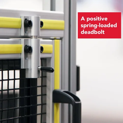 Miniatura 3 de 8020, 2053, 10 y 15 Series Aluminio 0 Grados cerrojo de seguridad, resorte y pasador Pestillo de puerta 80/20 T-Ranura Accesorio de extrusión