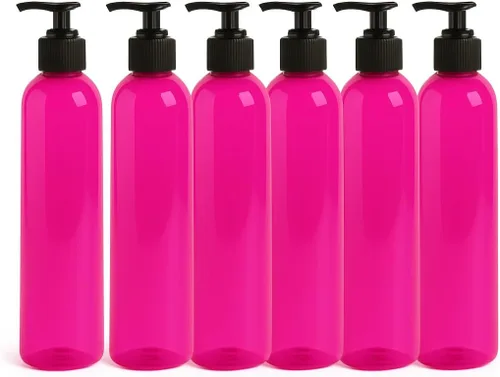 Miniatura 39 de Royal Massage Botella con bomba tipo bala de 8 onzas, aceite de masaje, loción, jabón, dispensador de champú, PET sin BPA con bomba de bloqueo Verde