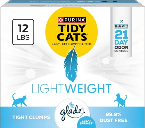 Miniatura 10 de Purina Tidy Cats - Arena para gatos ligera con Glade Clear Springs, aglutinante, bajo polvo, perfumada, caja de 17 libras