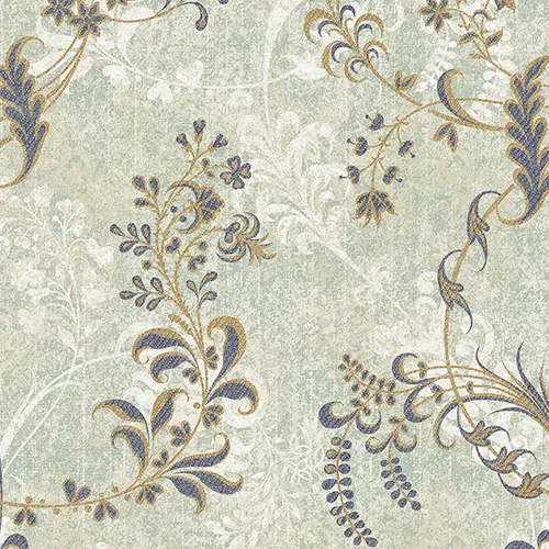 Wallercity Papel tapiz autoadhesivo de hojas vintage, color verde, para dormitorio, baño, papel de contacto floral para estantes, vinilo adhesivo