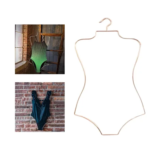 Miniatura 6 de 2 ganchos para traje de baño con forma de cuerpo, organizador de armario para niños, perchero para ropa de playa, colgador de ropa para armario