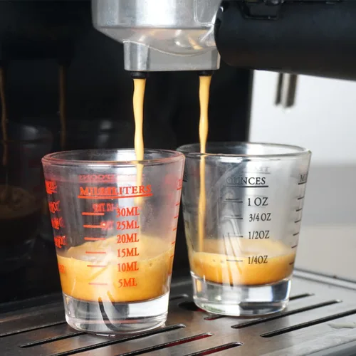 Miniatura 4 de Vasos de chupito, vaso medidor, líquido para vino pesado, vaso de chupito de café expreso, 26 mediciones incrementales, 1 oz, 6 cucharaditas, 2 Rojo