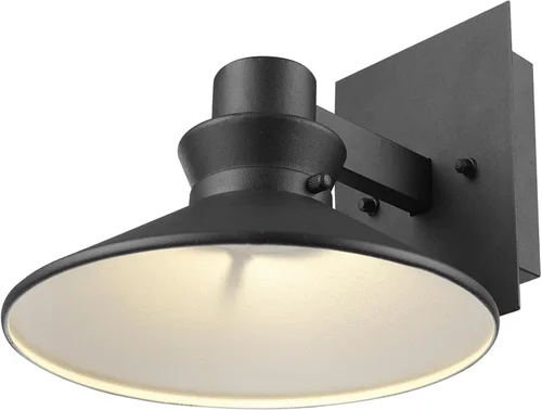 Miniatura 11 de Aplique de pared Globe Electric 60000022 para exterior con LED integrado de 11,5 W, negro mate, acento dorado, 400 lúmenes, 3000 Kelvin, 90 CRI