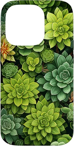 Miniatura 17 de Funda para iPhone 12 Pro Max Suculenta Plantas Botánicas Verde Floral Patrón Flor Cactus