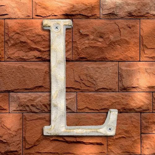 Miniatura 24 de Números de dirección de casa de 5 pulgadas de alto, número único de buzón de metal de hierro fundido, letras para puerta exterior o delantera, Letra