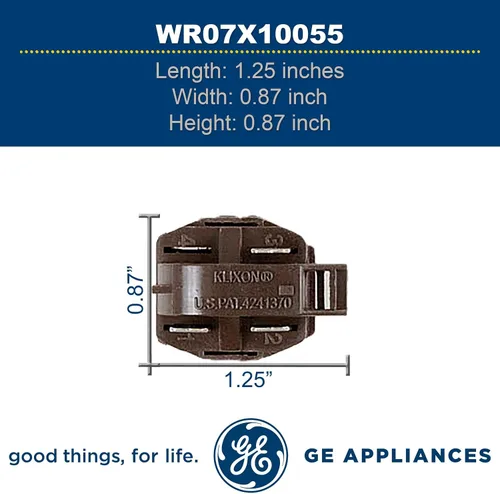 Miniatura 3 de GE Electrodomésticos WR07X10055 retransmisión genuina del comienzo del compresor del OEM para los refrigeradores