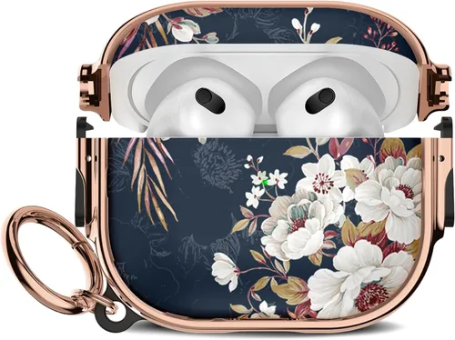 Miniatura 23 de Maxjoy para Funda Linda de AirPods 2 (2019) con Bloqueo de Seguridad, Compatible con Funda de AirPod de 2ª Generación de Mármol para Mujeres