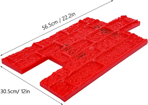 Miniatura 8 de 22 "x 12" Pu Concrete Stamp Mat, grande decorativo hormigón piso cemento yeso impresión textura sello Mat cemento sellado sellos de poliuretano