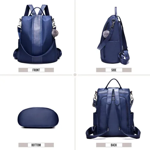 Miniatura 4 de Mochila impermeable liviana de nailon antirrobo para mujer