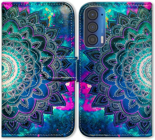 Miniatura 17 de Bcov Funda para Motorola Edge 2021, funda de piel con tapa para teléfono móvil con ranura para tarjeta y soporte para Motorola Moto Edge 2021