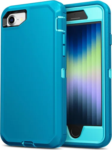Miniatura 21 de Jelanry para iPhone 5/ 5S/ SE 1ª Generación (2016) Funda de uso rudo resistente a prueba de golpes de doble capa, carcasa protectora deportiva
