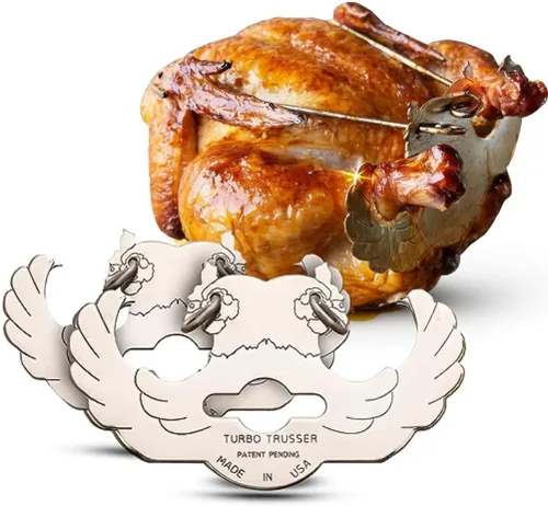 Miniatura 4 de para pavo I Visto en Shark Tank I Cocina uniformemente para carne más jugosa I De acero inoxidable y apto para lavavajillas I Fácil para horno