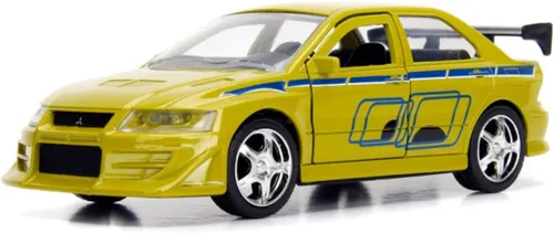 Jada Toys Fast & Furious 1:32 Brian's 2002 Mitsubishi Lancer Evo - Coche fundido a presión, juguetes para niños y adultos
