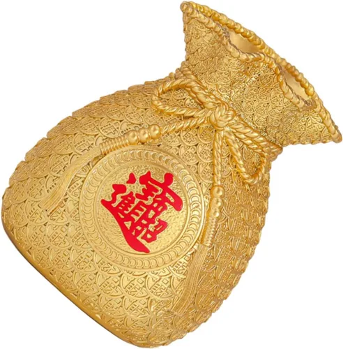 MAGICLULU Hucha china de la suerte figura de Feng Shui, adorno de banco de monedas, figuras de dinero chino de la suerte para niños, decoración del