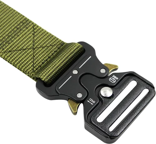 Miniatura 4 de AIBEARTY Cinturón de lona con hebilla ajustable, cintura larga para mujeres, hombres, adolescentes