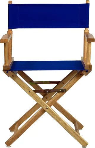 Miniatura 6 de Casual Home - Silla de director de 18 pulgadas con marco natural, lona azul real