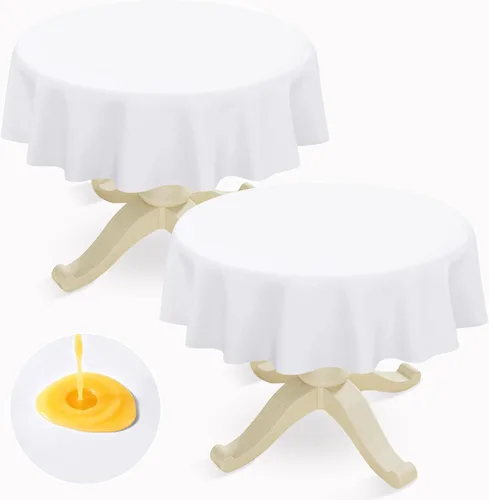 Miniatura 62 de homing - Mantel cuadrado de vinilo, mantel de plástico impermeable y a prueba de derrames con respaldo de franela, cubierta de mesa fácil de limpiar