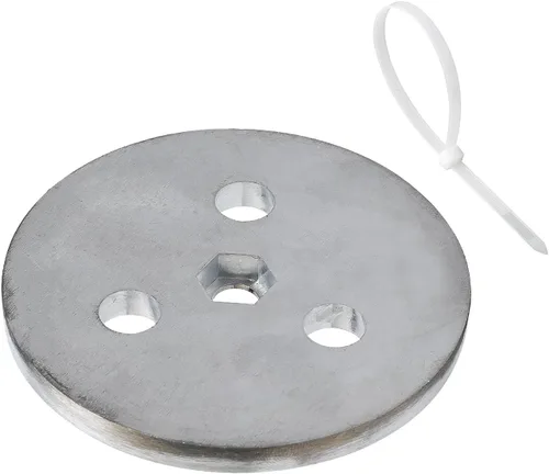 Placa de peso de ánodo de zinc con lazos de plástico, placa de zinc en tu cesta de skimmer, cesta de desnatador, peso de ánodo de zinc,