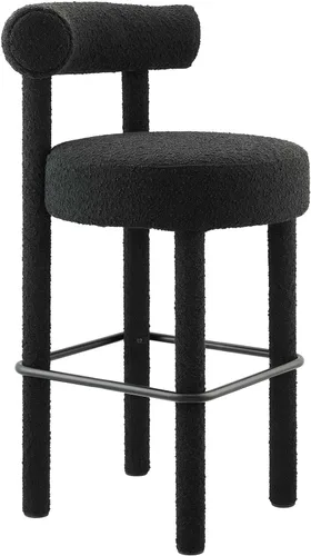 Miniatura 36 de Modway EEI-6705-IVO Toulouse Boucle - Juego de 2 sillas de comedor de tela, color marfil