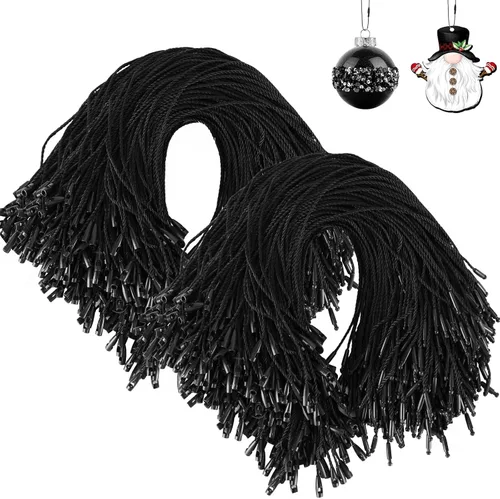 JUNEBRUSHS 600 ganchos para adornos de Halloween, ganchos para adornos con cuerda de adorno a presión para árbol de Navidad, fiestas, decoraciones
