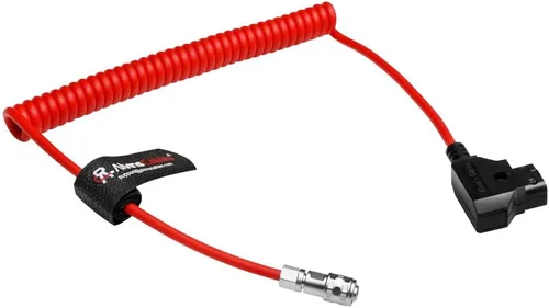 Miniatura 8 de Alvin's Cables Dtap a BMPCC 6K 4K Cable de alimentación en espiral para cámara Blackmagic Pocket Cinema 4K 6K Pro V Mount Batería, Weipu 2 pines