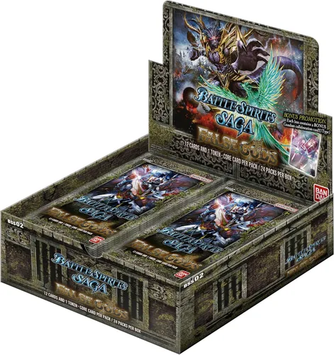 BANDAI NAMCO Entertainment Battle Spirits SAGA Juego de cartas: Set 02: Caja de refuerzo de dioses falsos [BSSB02]