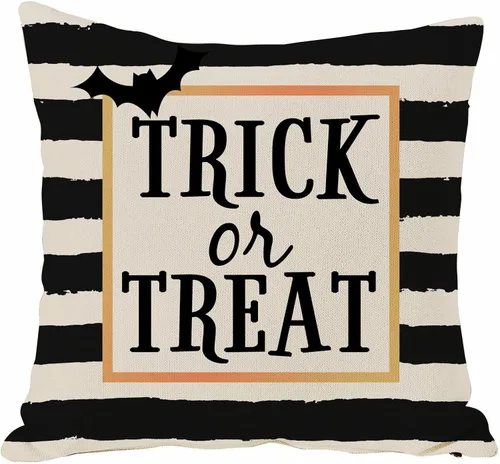 Miniatura 10 de JOOCAR Fundas de almohada de calavera de Halloween, diseño de esqueleto, divertida funda de cojín para sofá, decoración del hogar, 16 x 16 pulgadas