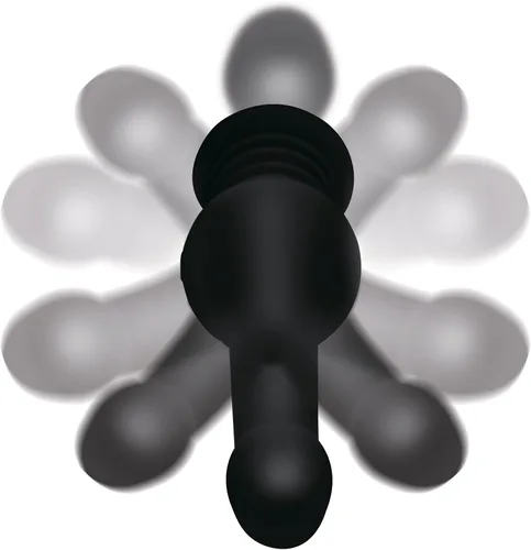Miniatura 5 de INMI Sex Shaker Silicona para hombres, mujeres y parejas. Consolador giratorio recargable, impermeable y potente, 1 pieza, negro.