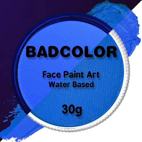 Miniatura 27 de Pintura corporal y facial UV neón naranja (30g/1oz), kit de pintura corporal completa a base de agua, reactiva a la luz negra, fluorescente