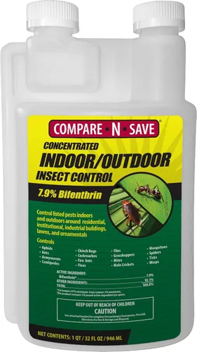 Concentrado insecticida para interior y exterior Compare-N-Save, 32 onzas