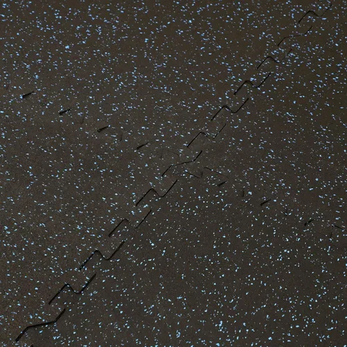 Miniatura 5 de Xspec Alfombrilla de ejercicio de espuma EVA de 1/2 pulgada de grosor de 48 pies cuadrados (12 azulejos) con parte superior de goma entrelazada