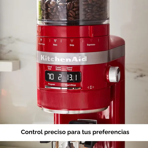 Miniatura 4 de KitchenAid Molinillo para café, de rebaba - KCG8433 - Rojo Imperio Empire Red