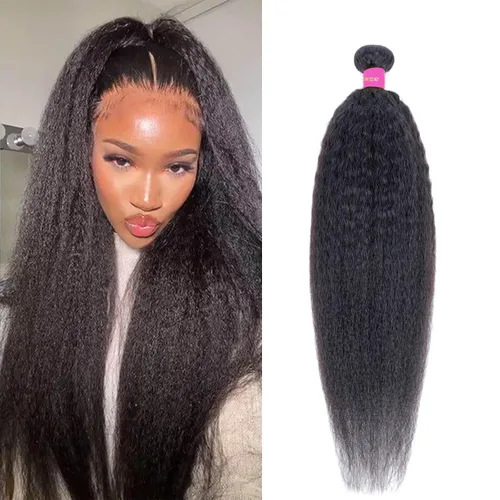 Miniatura 11 de Extensiones de cabello humano afro rizado 4B 4C Afro Kinky a granel de cabello humano virgen sin procesar para mujeres, negro natural, 8 pulgadas