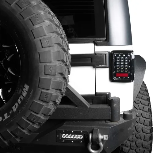Miniatura 5 de Hooke Road Wrangler JK - Conjunto de luz trasera con luz de freno y señal de giro, compatible con Jeep JK Wrangler 2007-2018