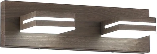 Miniatura 55 de SineRise - Lámpara LED para tocador de baño - Moderna lámpara de acrílico con acabado cromado para iluminación de pared sobre el espejo - 2 luces
