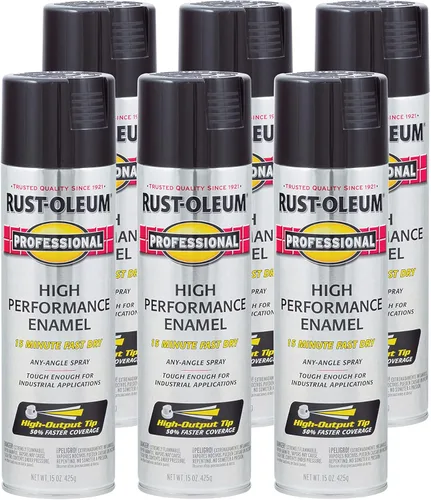 Miniatura 7 de Rust-Oleum 7515838 Pintura en aerosol de esmalte profesional de alto rendimiento, 14 onzas, aluminio
